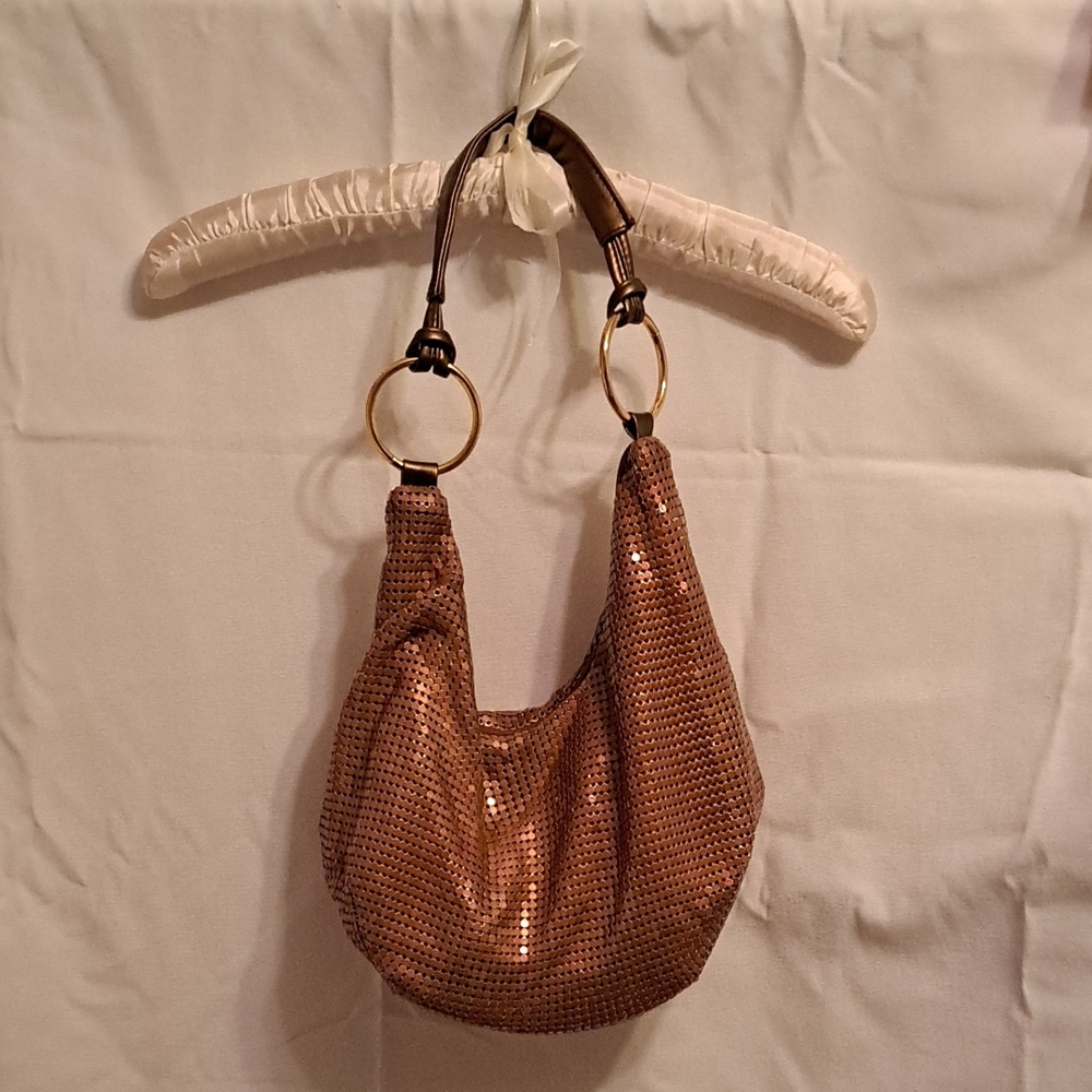 Rose Gold Sequin Shoulder Bag